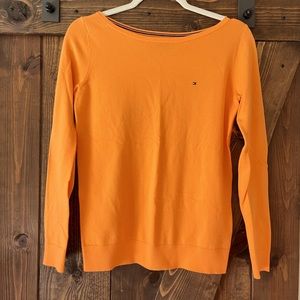 Tommy Hilfiger Orange Fitted Light Sweater